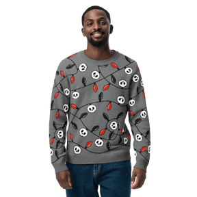 Boney & Bright Grey Knit Crewneck Sweater - Goth Cloth Co.4571380_19638