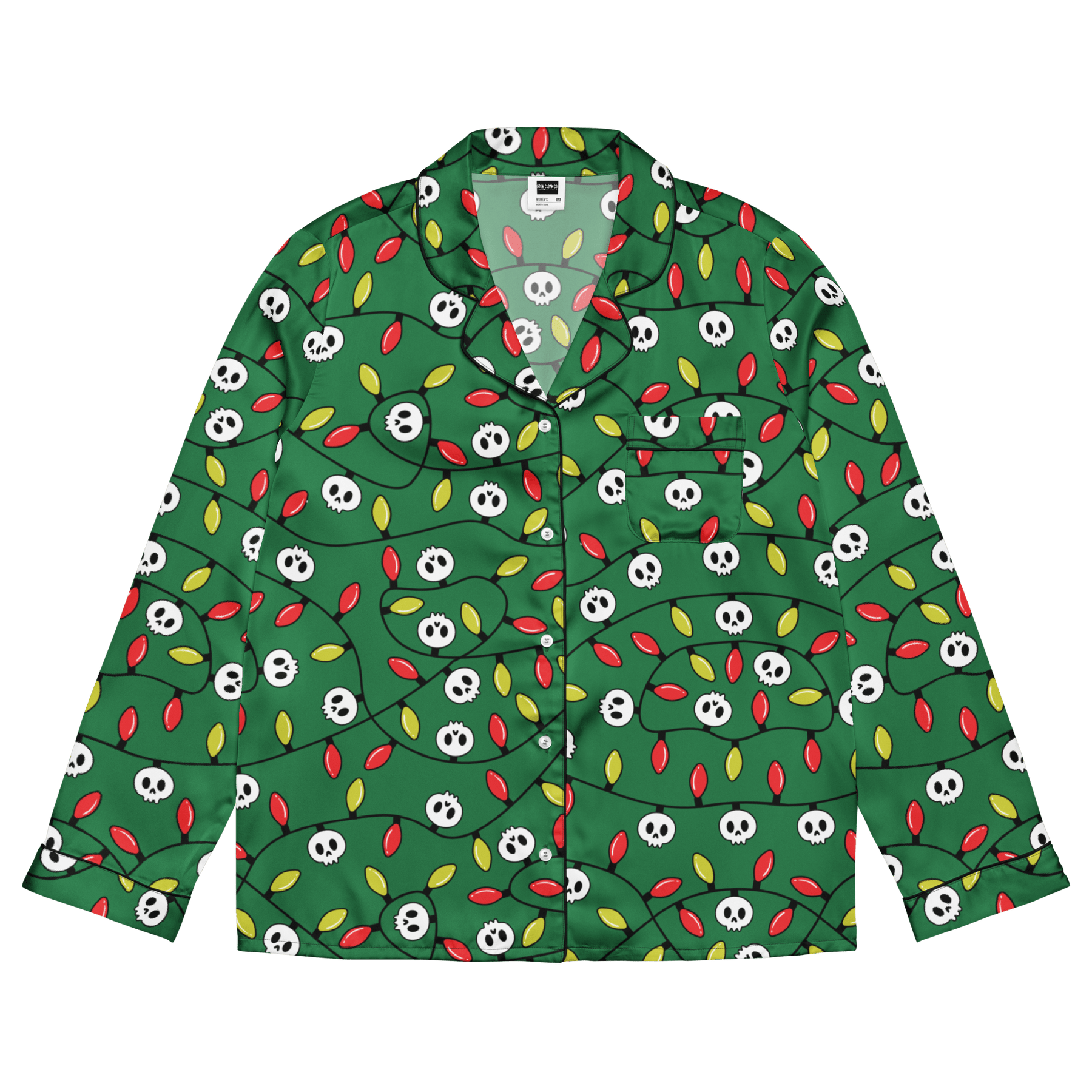 Boney & Bright Silky Pajama Top - Goth Cloth Co.6644421_20952