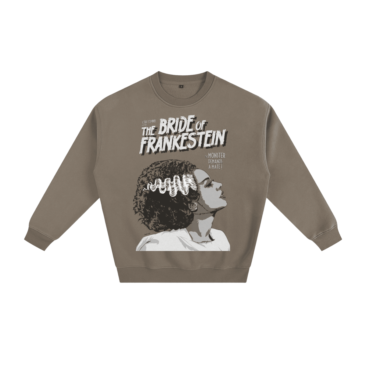 Bride of Frankenstein Vintage Wash Sweatshirt - Goth Cloth Co.260812PODRA0651001