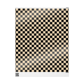 Brown Checkerboard Punk Gift Wrap - Goth Cloth Co.Home Decor32522446498781470577