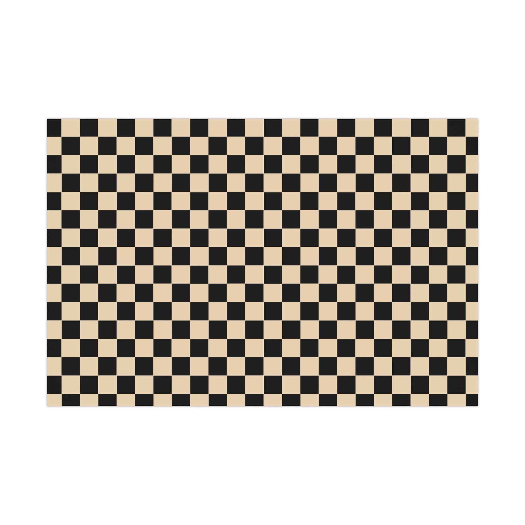 Brown Checkerboard Punk Gift Wrap - Goth Cloth Co.Home Decor91644255103492281601