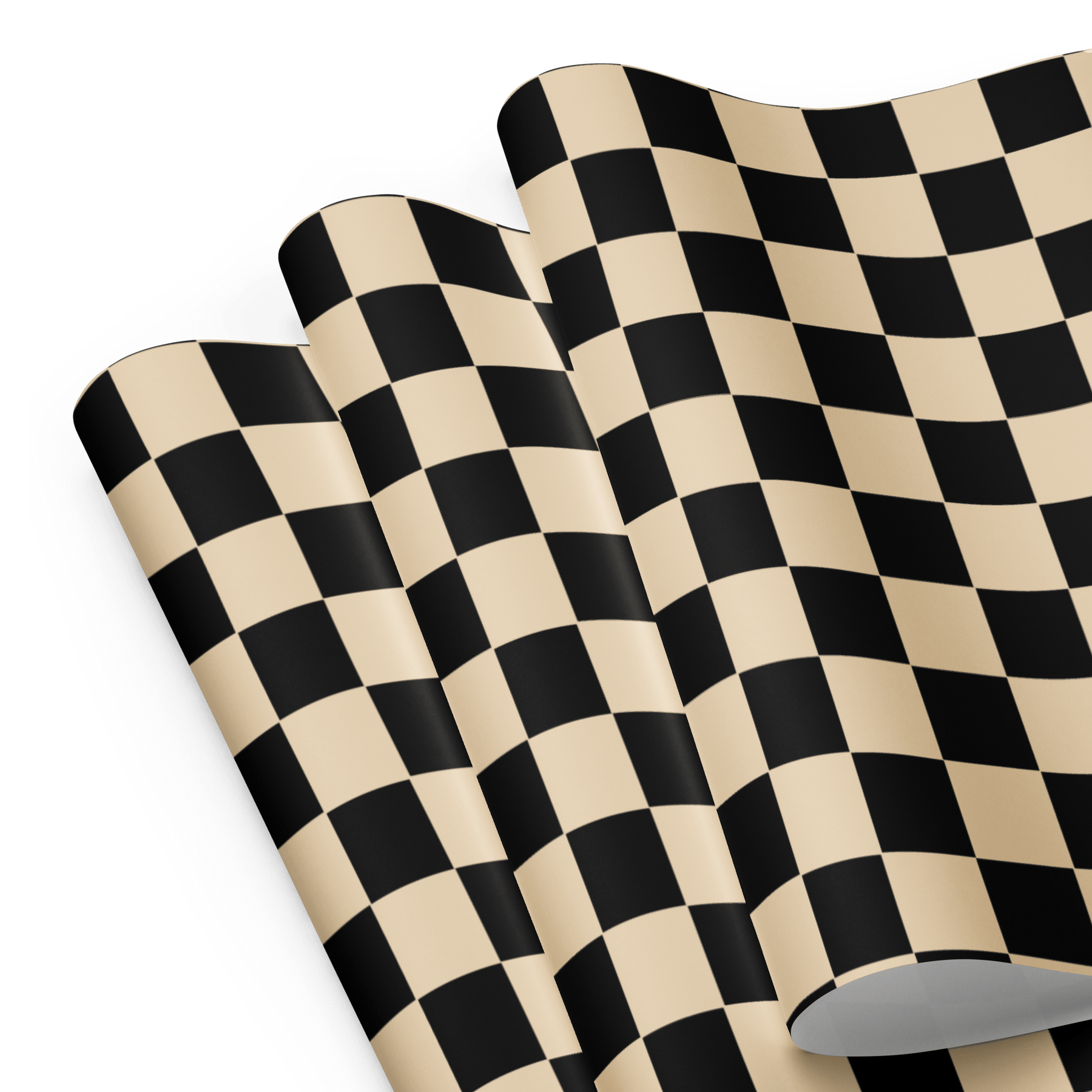 Brown Checkerboard Vintage Punk Gift Wrap (3 Sheets) - Goth Cloth Co.1339570_17373