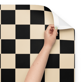 Brown Checkerboard Vintage Punk Gift Wrap (3 Sheets) - Goth Cloth Co.1339570_17373