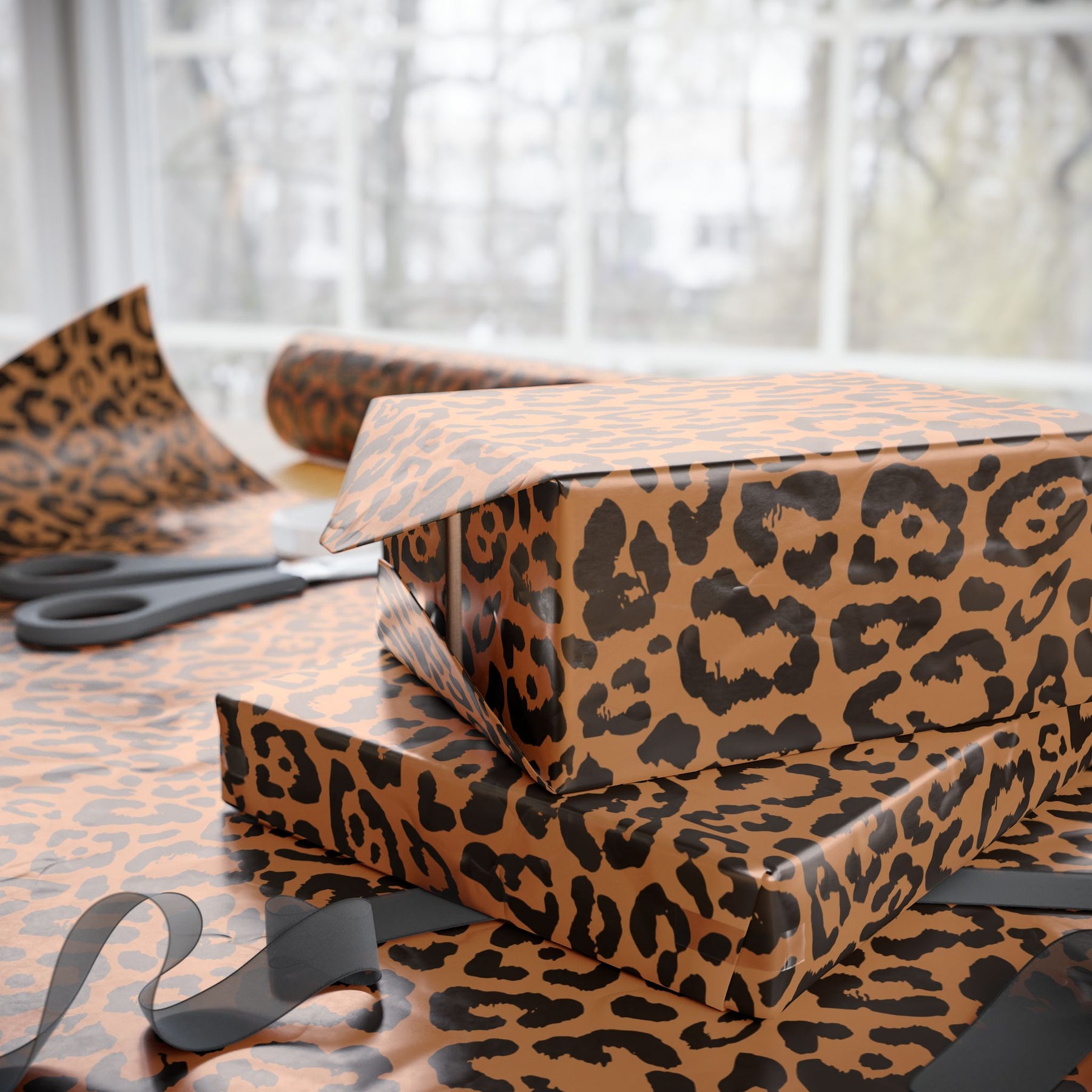 Brown Leopard Gift Wrap Paper - Goth Cloth Co.Home Decor67203960499484516723