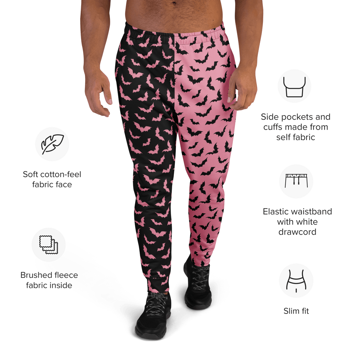 Bubblegum Bats Unisex Joggers - Goth Cloth Co.5537933_11033
