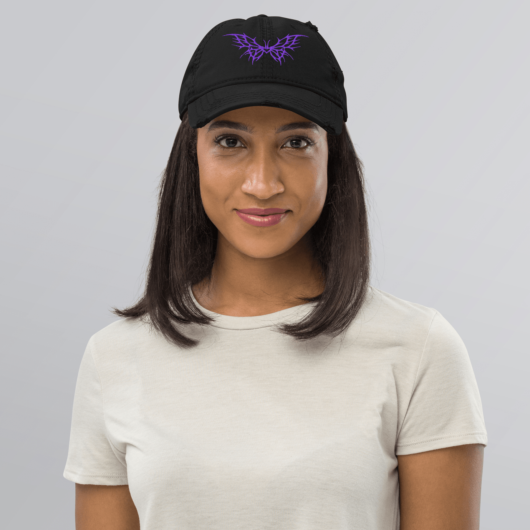 Butterfly Baby Distressed Dad Hat - Goth Cloth Co.2165178_10992