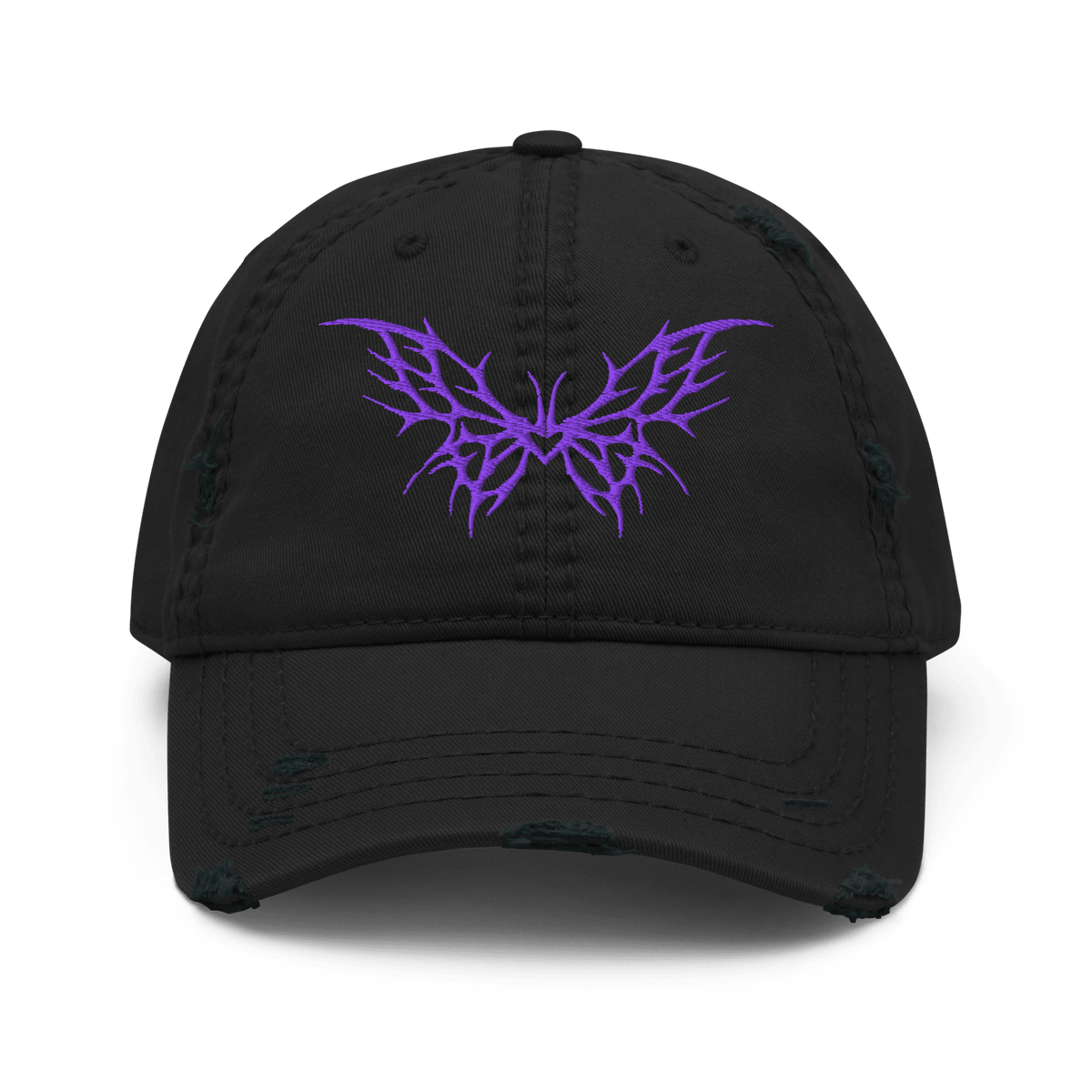 Butterfly Baby Distressed Dad Hat - Goth Cloth Co.8486755_10990