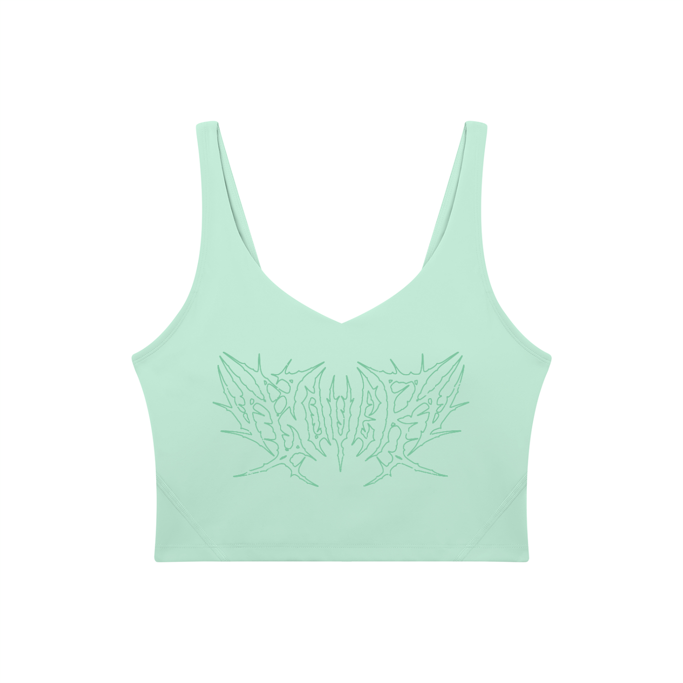 Lover Metal Font Long Line Sports Bra