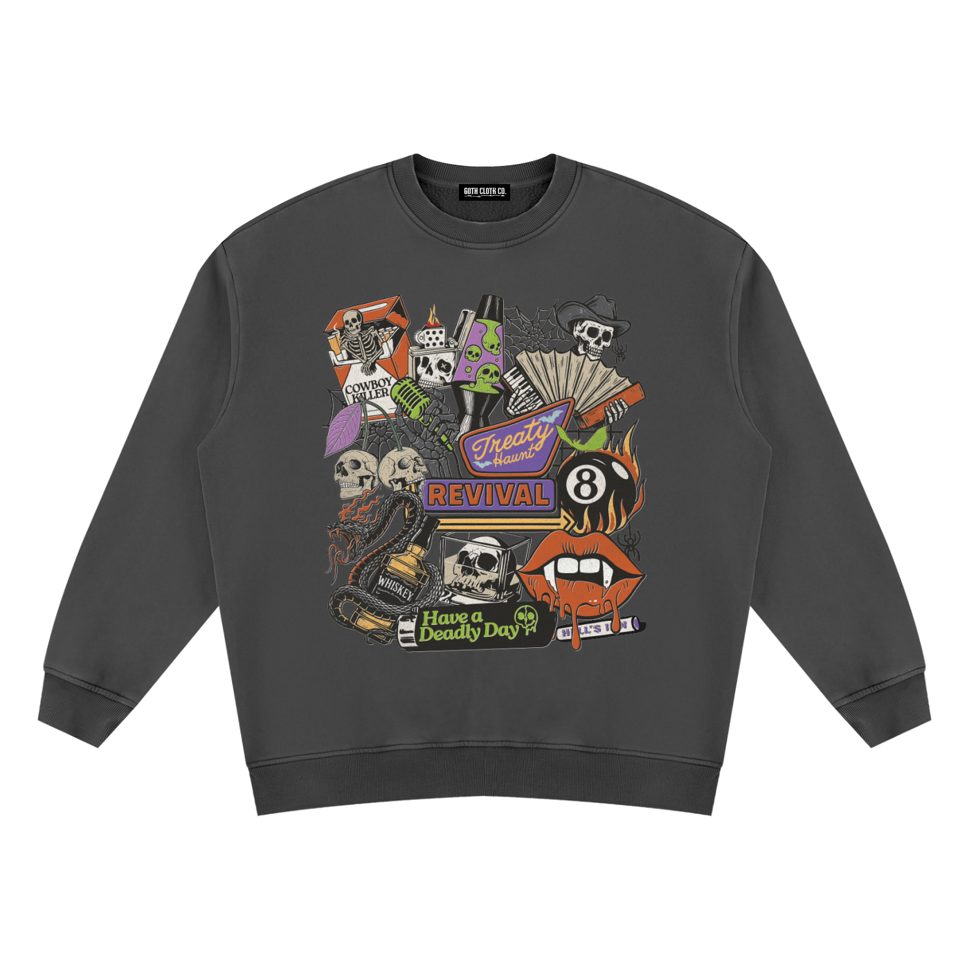 Dead Man's Revival Vintage Wash Fleece Sweatshirt