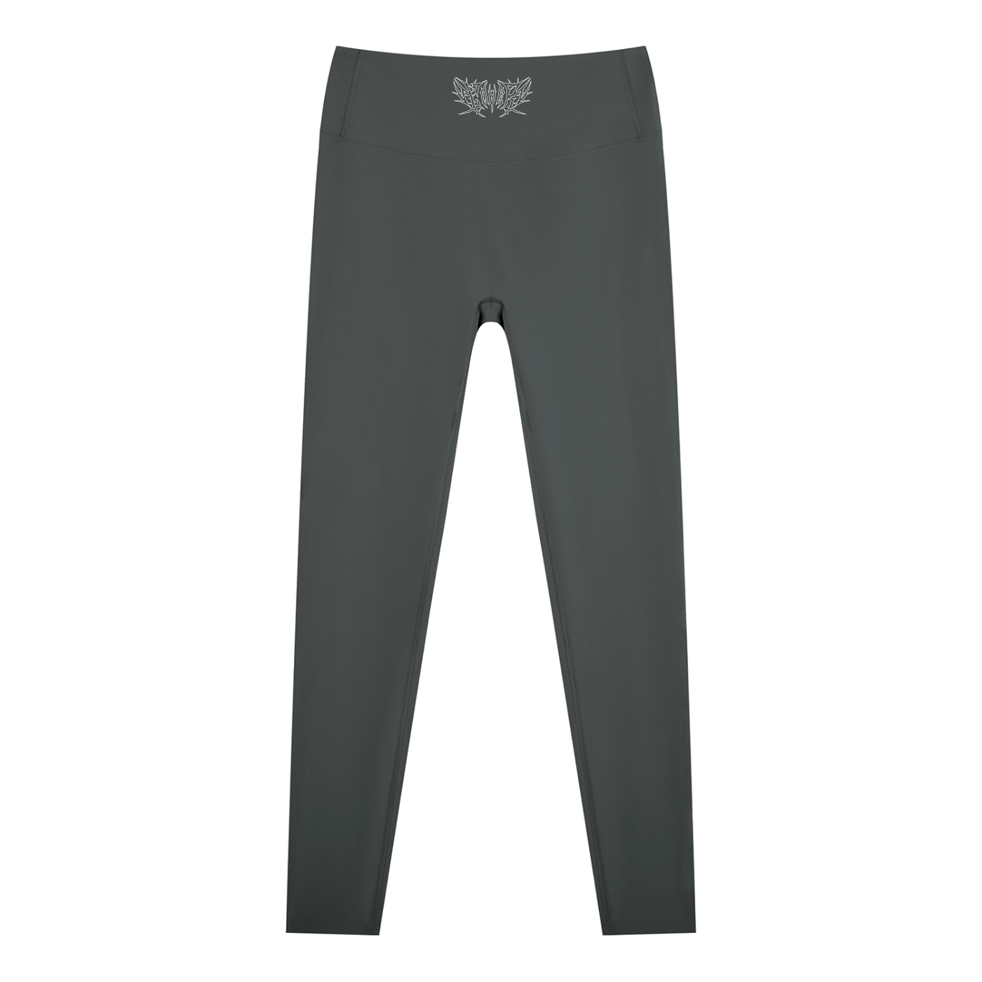 Lover Metal Font High Waisted Ankle Leggings