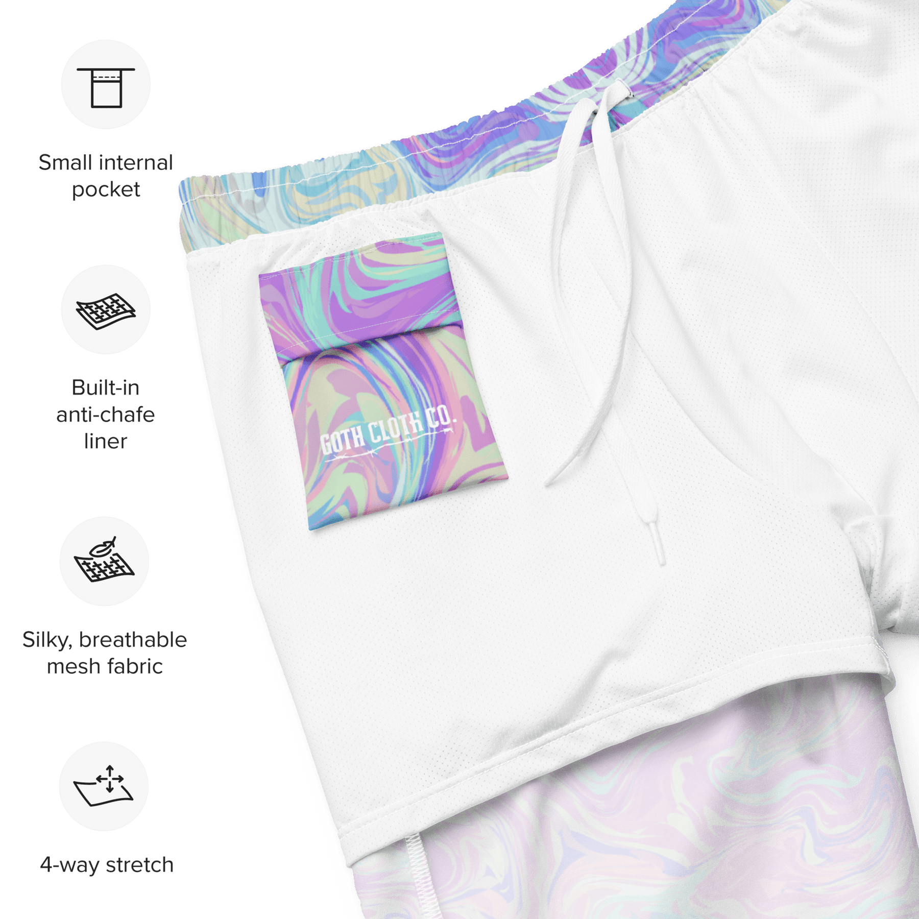 Candy Drip Men's Lined Swim Trunks - Goth Cloth Co.2206047_14636