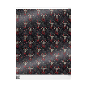 Cartoon Krampus Spooky Gift Wrap - Goth Cloth Co.Home Decor21654150938085436615