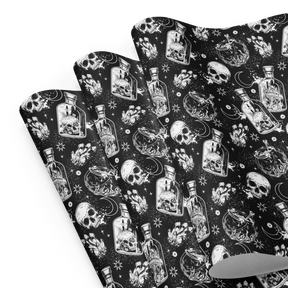 Cauldron Chaos Spooky Gift Wrap (3 Sheets) - Goth Cloth Co.1592447_17373