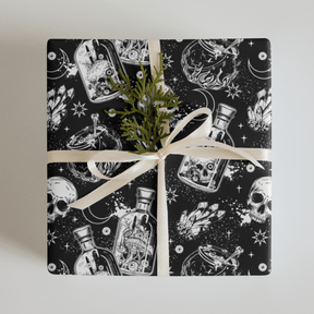 Cauldron Chaos Spooky Gift Wrap (3 Sheets) - Goth Cloth Co.1592447_17373