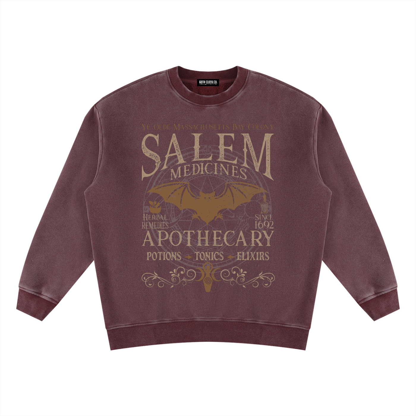 Salem Apothecary Vintage Wash Fleece Sweatshirt