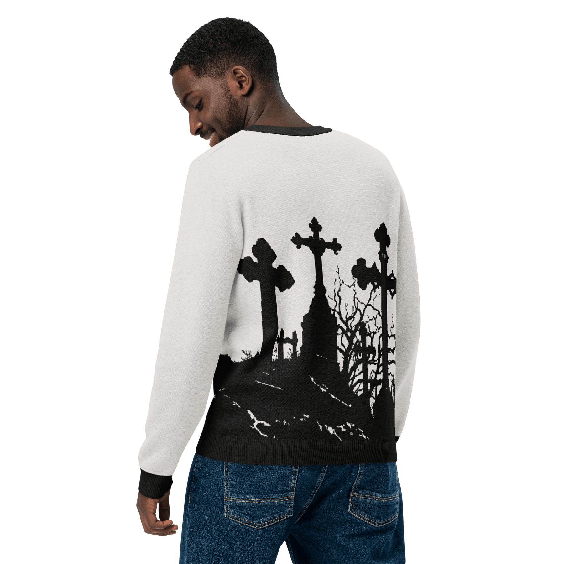 Cemetery Ash Knit Crew Neck Sweater - Goth Cloth Co.3133155_19635