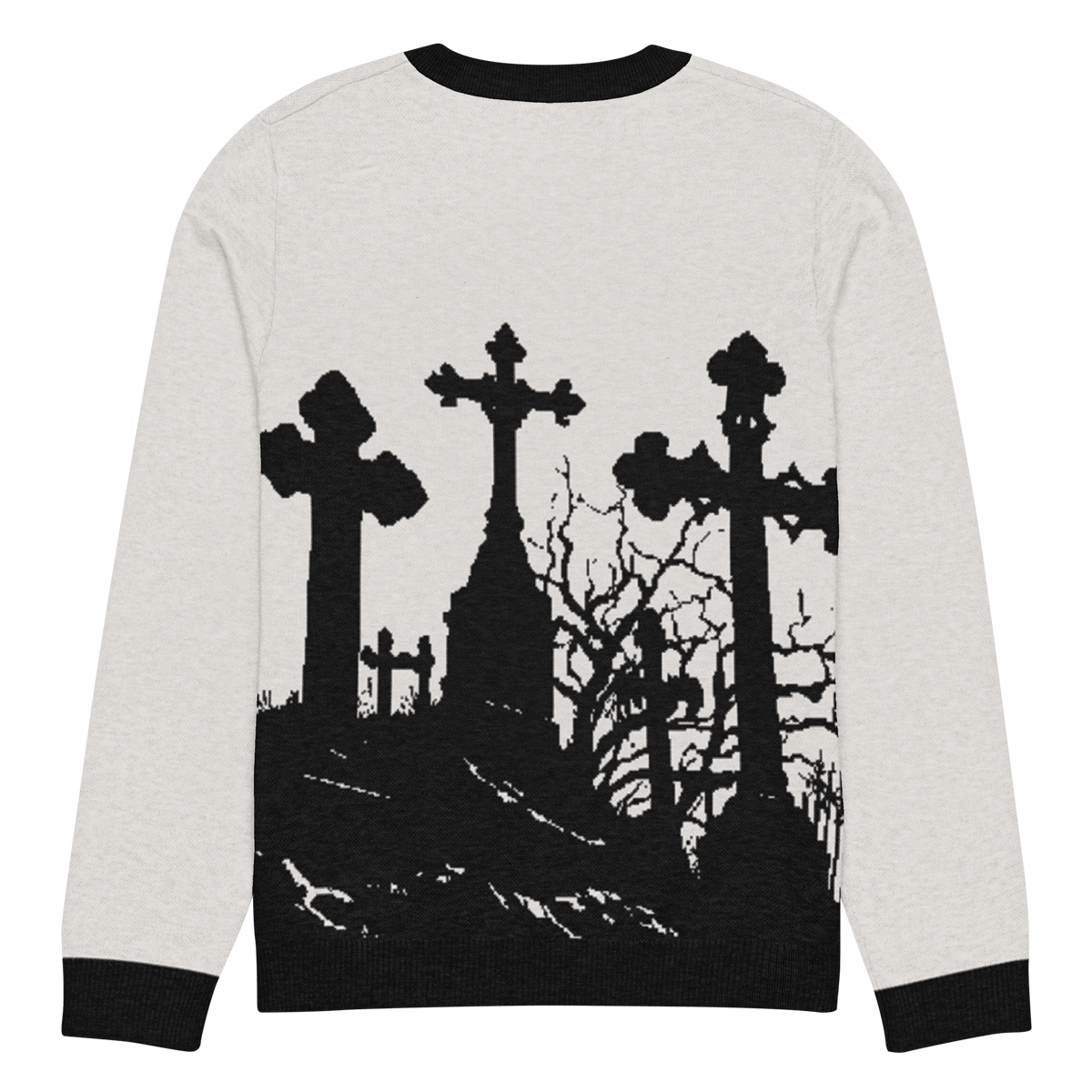 Cemetery Ash Knit Crew Neck Sweater - Goth Cloth Co.3133155_19635