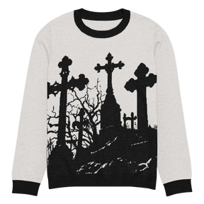 Cemetery Ash Knit Crew Neck Sweater - Goth Cloth Co.3133155_19635