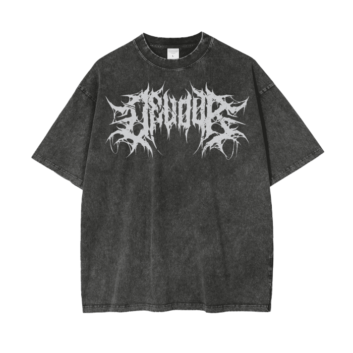 Cerberus Devour Grunge Acid Washed Tee - Metal T-Shirt | Goth