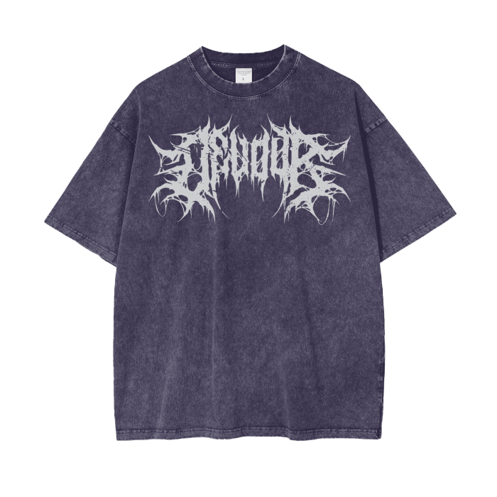 Cerberus Devour Grunge Acid Washed Tee - Metal T-Shirt | Goth