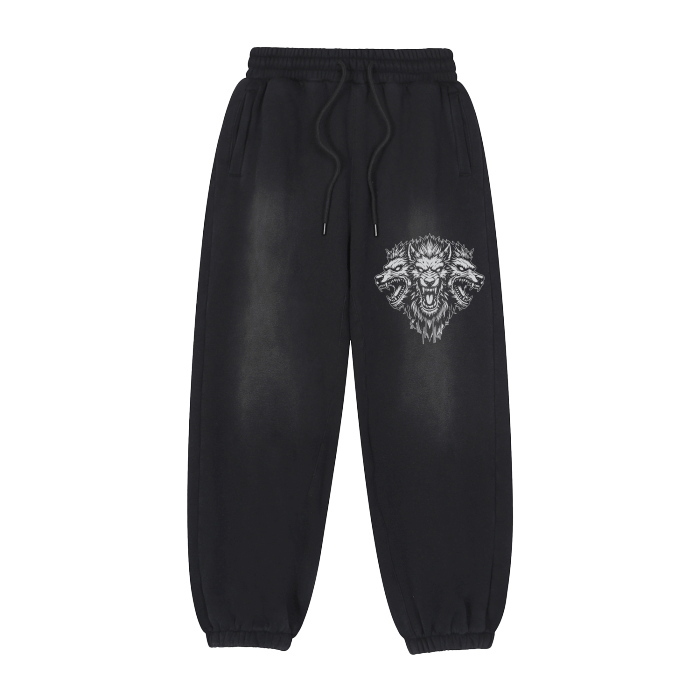 Cerberus Grunge Jogger Sweatpants - Goth Cloth Co.241218PODPX0332#001