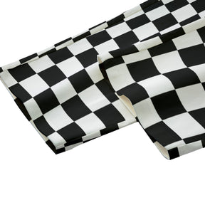 Checkerboard Unisex Straight Cotton Pants - Goth Cloth Co.ADS - 3MPXZT39 - MB631 - FFFFFF - S