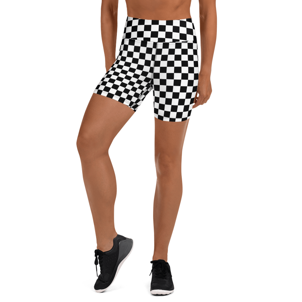 Checkerboard Yoga Shorts - Goth Cloth Co.6264999_9079