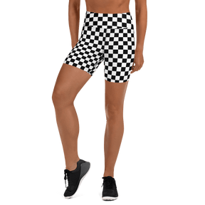 Checkerboard Yoga Shorts - Goth Cloth Co.6264999_9079