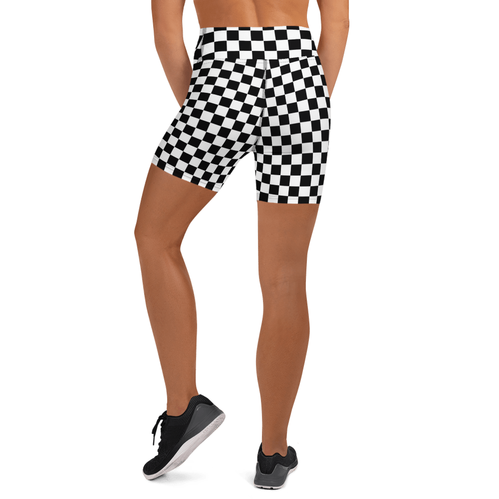 Checkerboard Yoga Shorts - Goth Cloth Co.6264999_9079