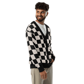 Checkers and Cream Knit Cardigan - Goth Cloth Co.6474734_21036
