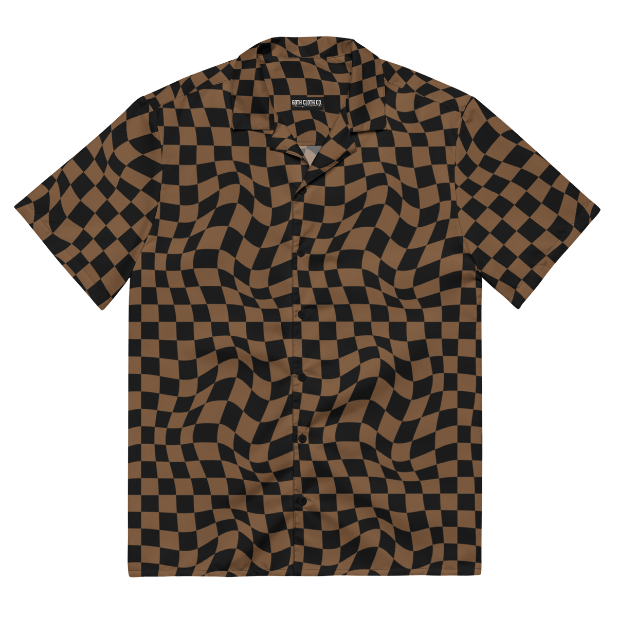 Checkmate Charm Checkerboard Button Up Shirt (READY TO SHIP) - Goth Cloth Co.20923445789992698000