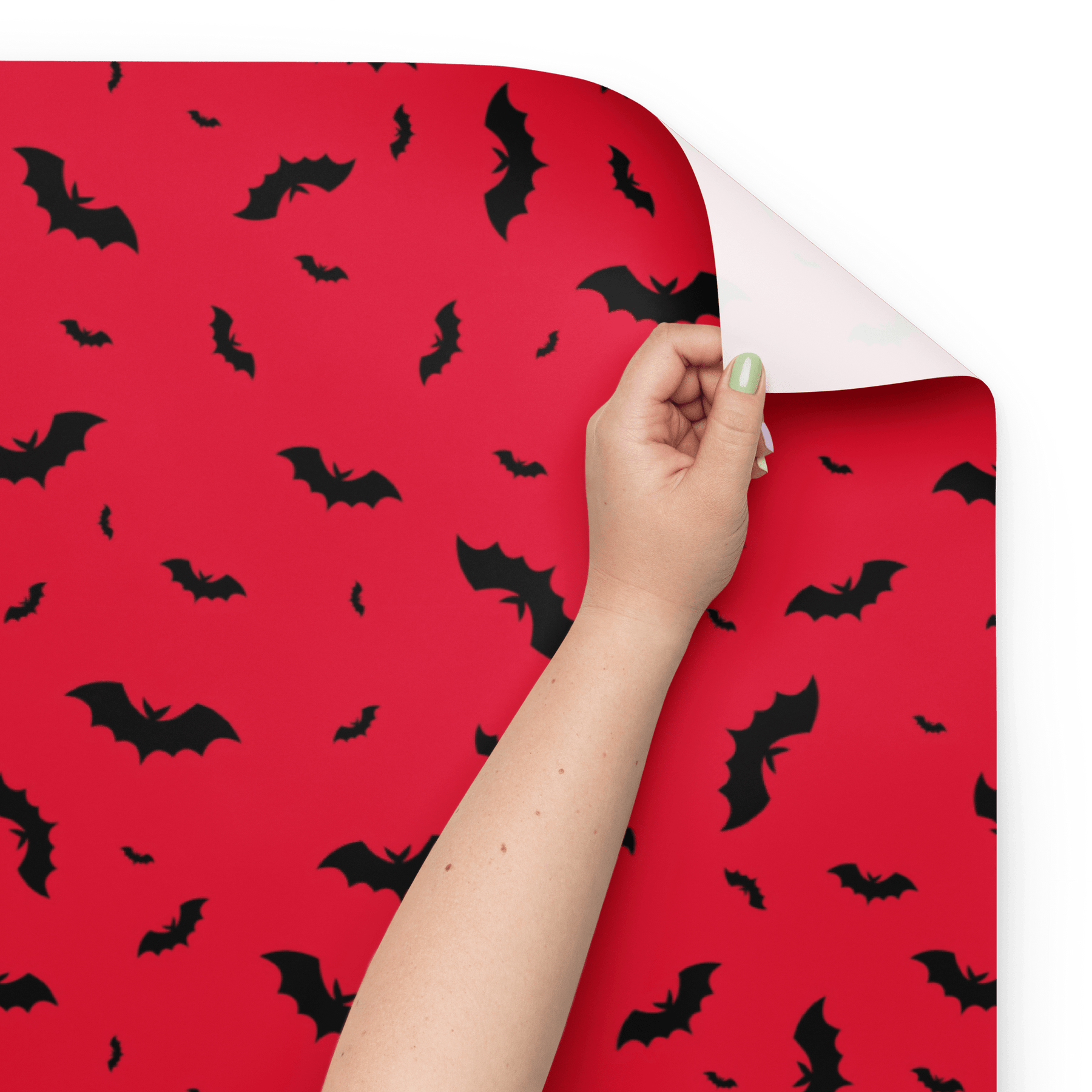 Christmas Bats Spooky Gift Wrap (3 Sheets) - Goth Cloth Co.4728255_17373