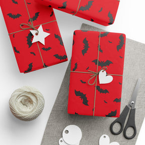 Christmas Bats Spooky Gift Wrap - Goth Cloth Co.Home Decor24161712747319239437
