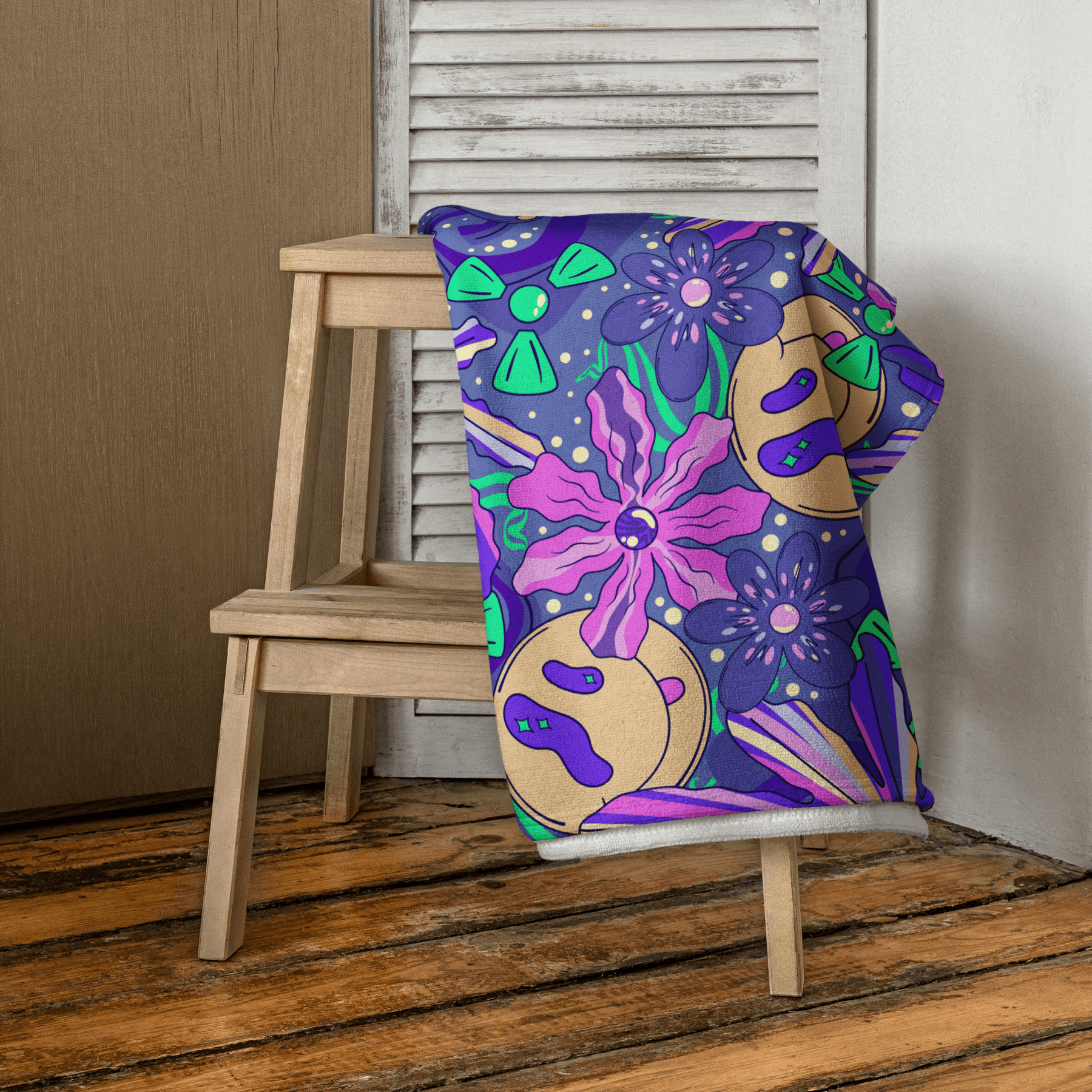 Cosmic Bloom Towel - Goth Cloth Co.4442504_8874