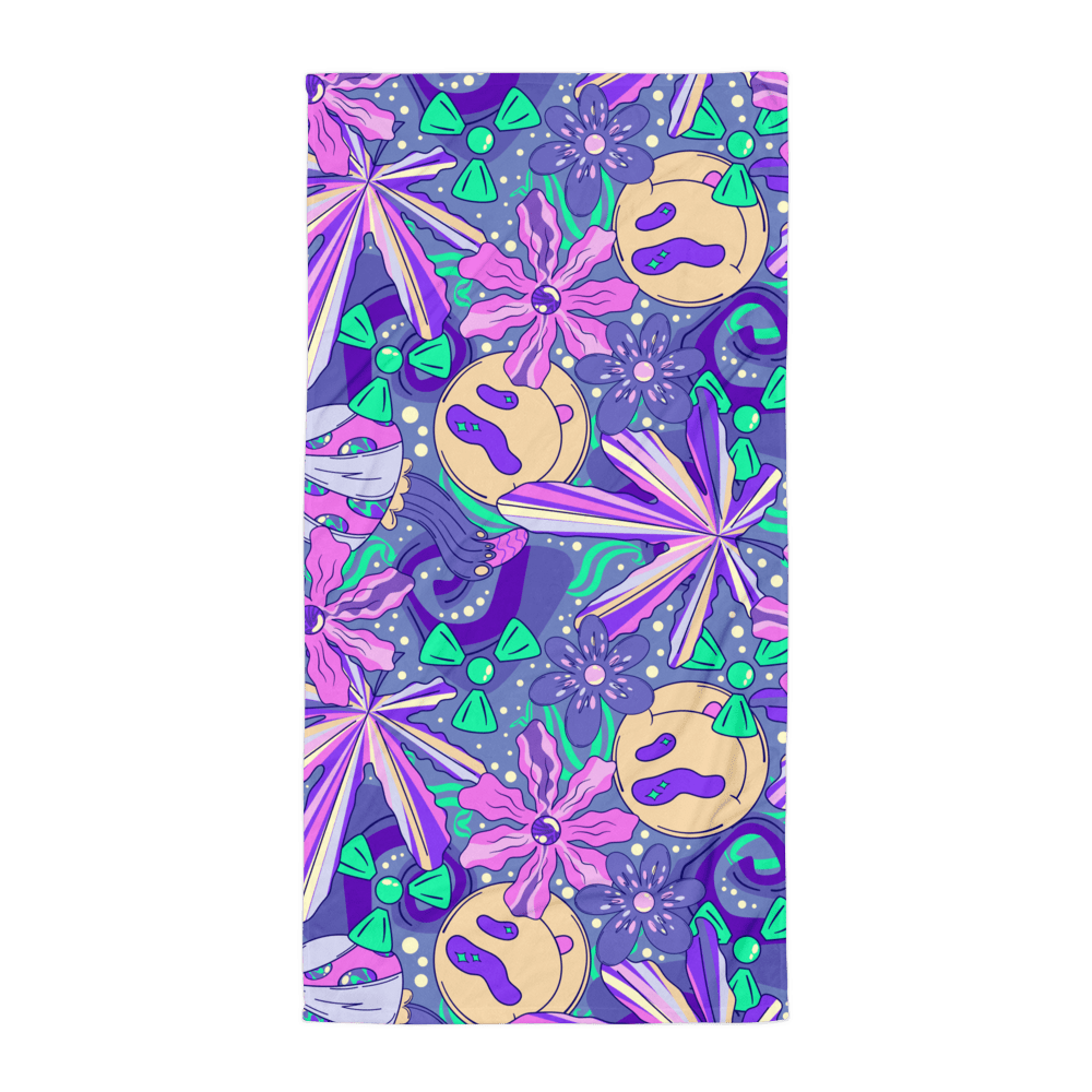 Cosmic Bloom Towel - Goth Cloth Co.4442504_8874