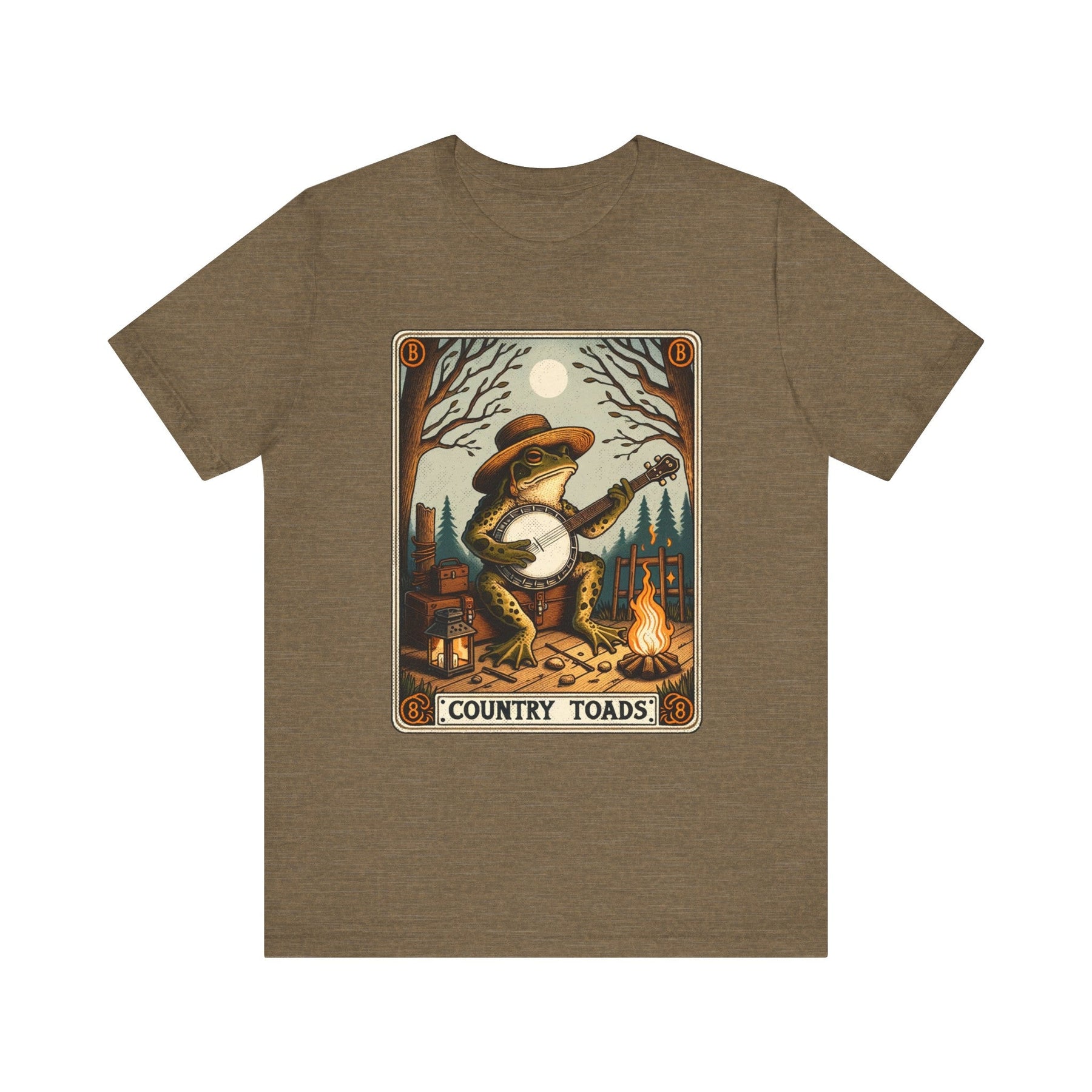 Country Toads Tarot Card Short Sleeve Tee - Goth Cloth Co.T - Shirt17354989452413616341