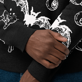 Cozy Creep Knit Crewneck Sweater - Goth Cloth Co.2335304_19637