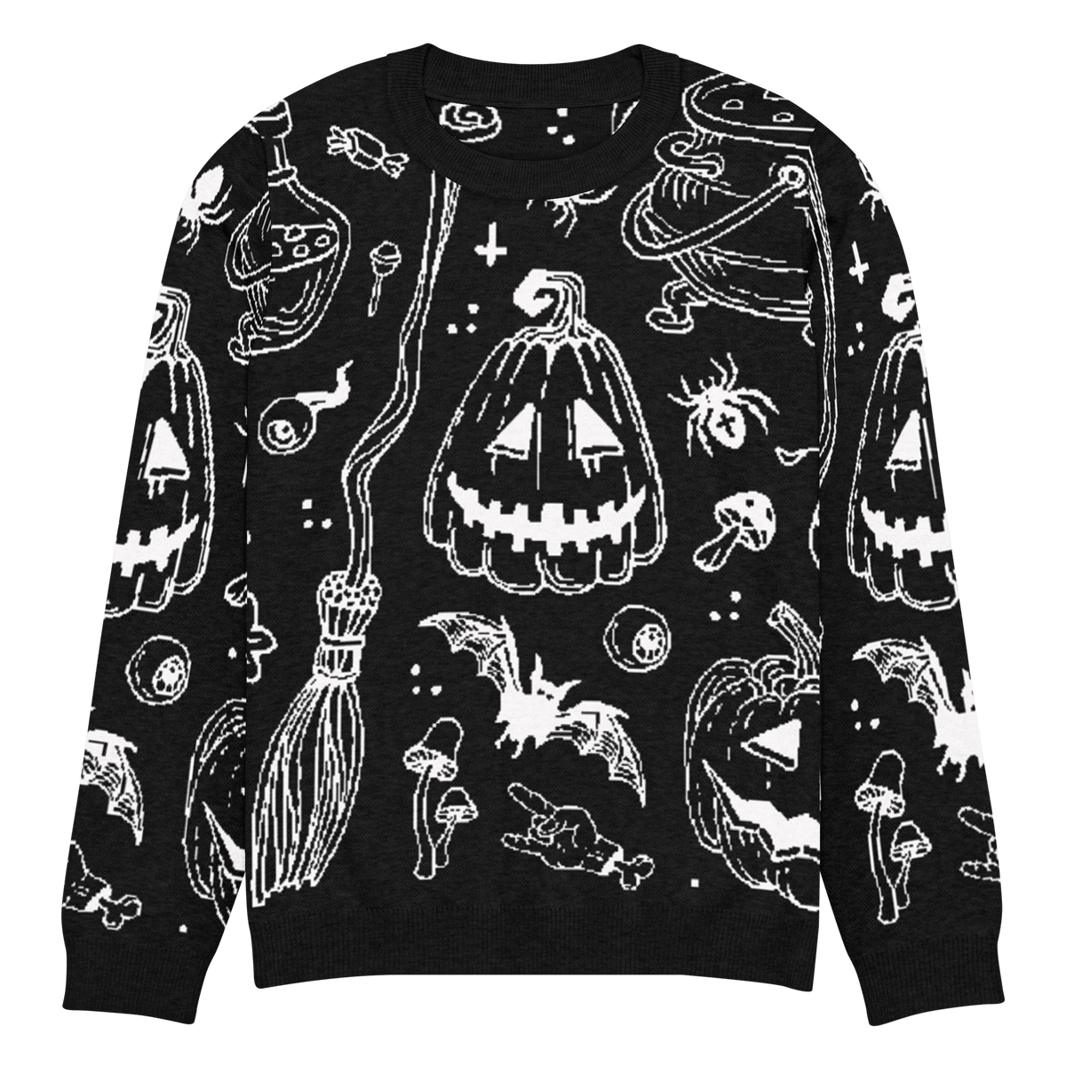 Cozy Creep Knit Crewneck Sweater - Goth Cloth Co.2335304_19637