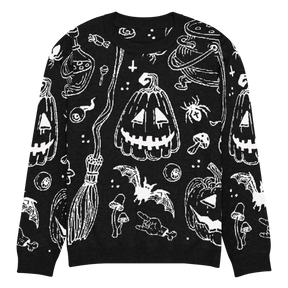 Cozy Creep Knit Crewneck Sweater - Goth Cloth Co.2335304_19637