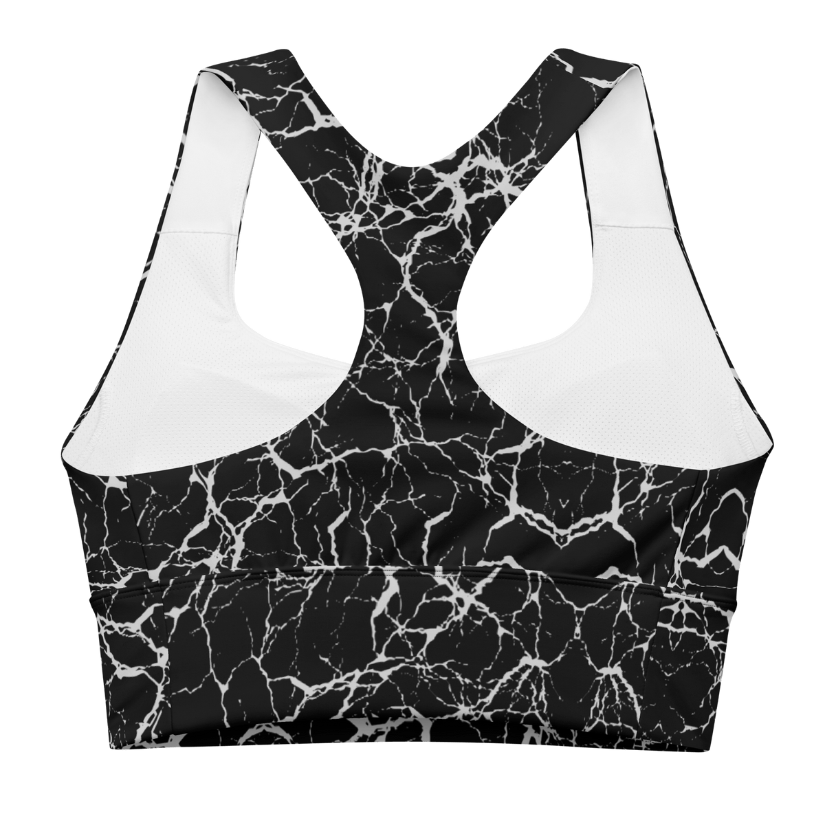 Cracked Chaos Longline Sports Bra - Goth Cloth Co.8046007_12290