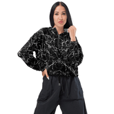 Cracked Chaos Women's Cropped Windbreaker - Goth Cloth Co.9815521_15794