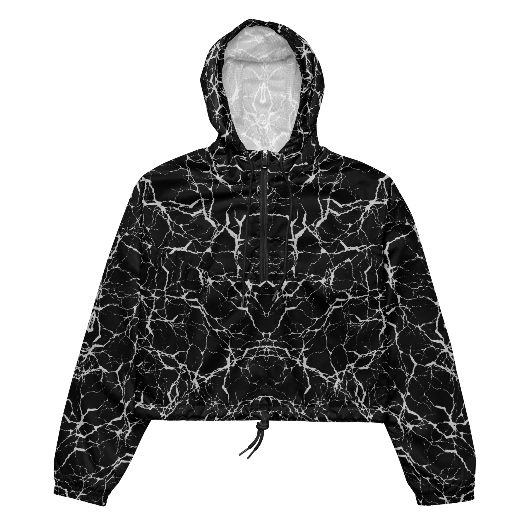 Cracked Chaos Women's Cropped Windbreaker - Goth Cloth Co.9815521_15794