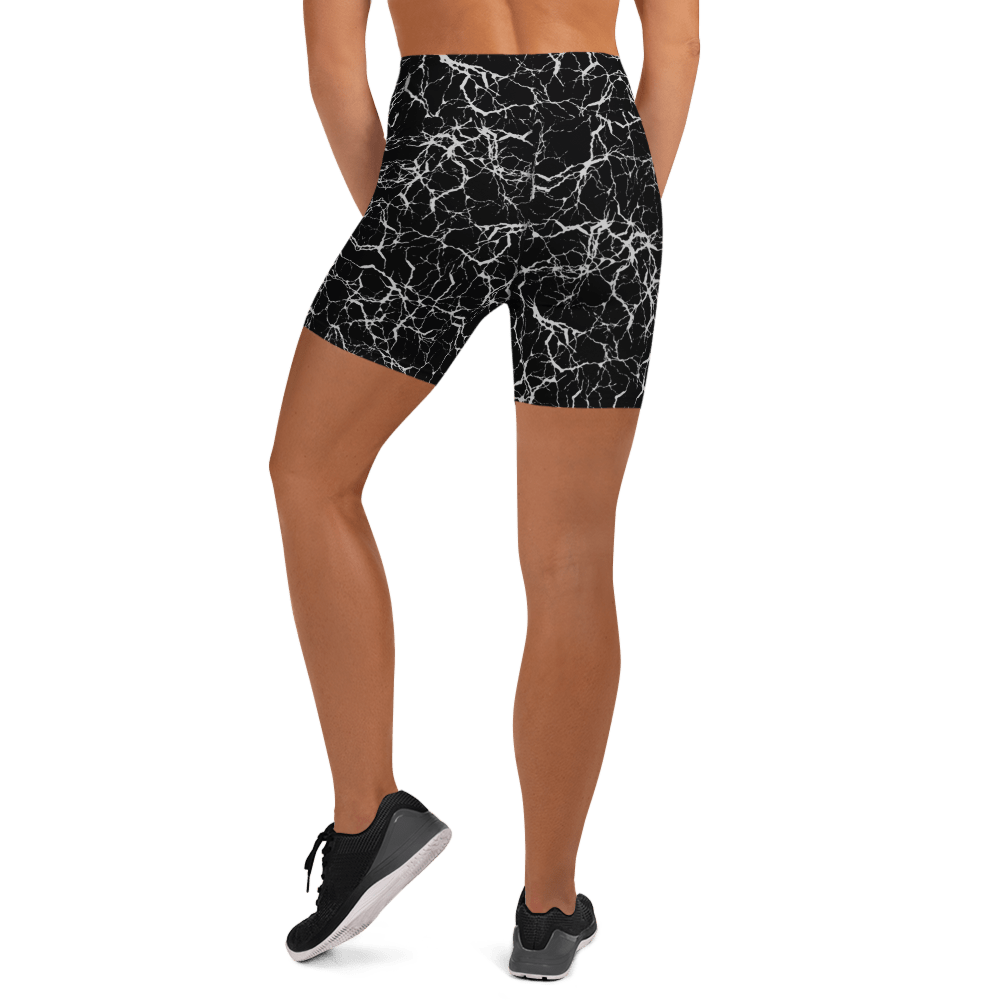 Cracked Chaos Yoga Shorts - Goth Cloth Co.2540658_9079