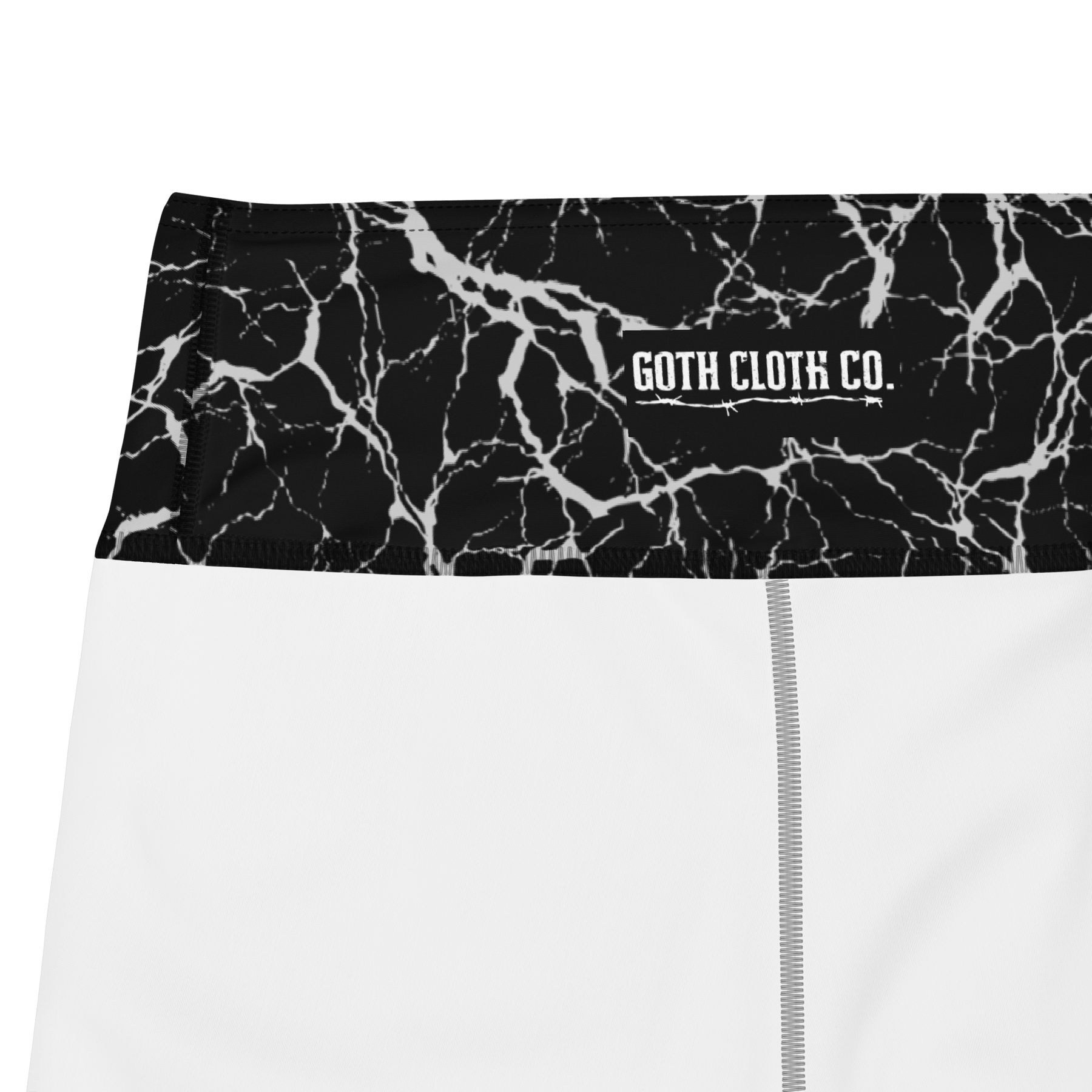 Cracked Chaos Yoga Shorts - Goth Cloth Co.2540658_9079