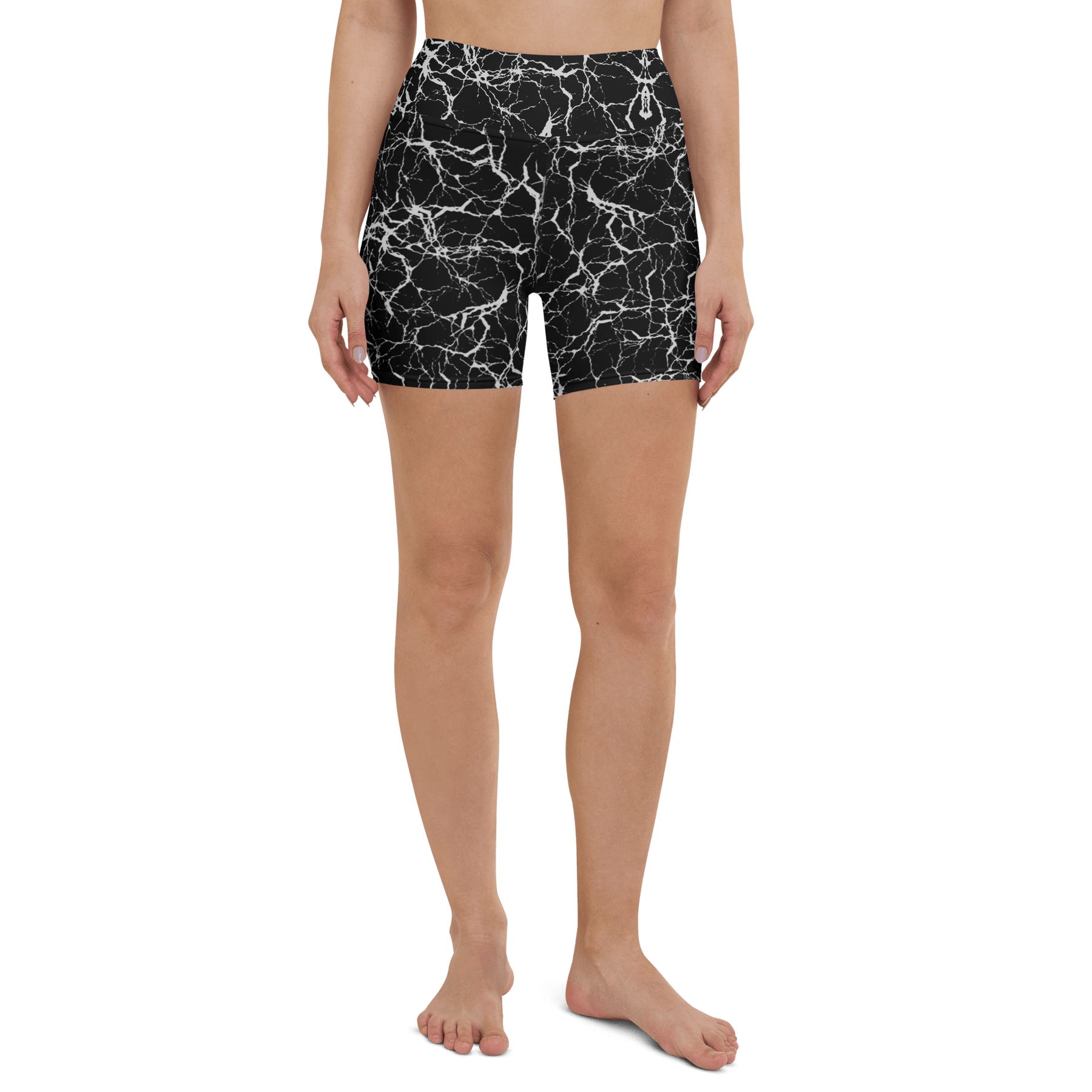 Cracked Chaos Yoga Shorts - Goth Cloth Co.2540658_9079