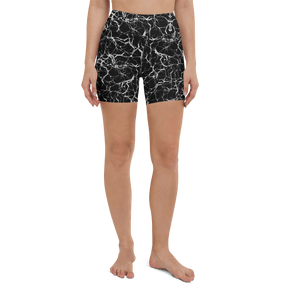 Cracked Chaos Yoga Shorts - Goth Cloth Co.2540658_9079