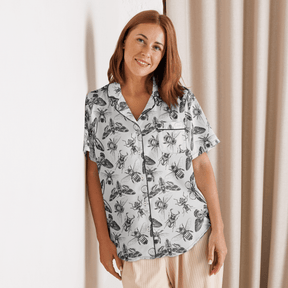 Crawly Couture Silky Pajama Top - Goth Cloth Co.5929267_20964
