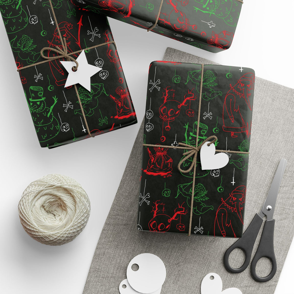 Creepmas Cheer Gift Wrap - Goth Cloth Co.Home Decor66489993862996277887