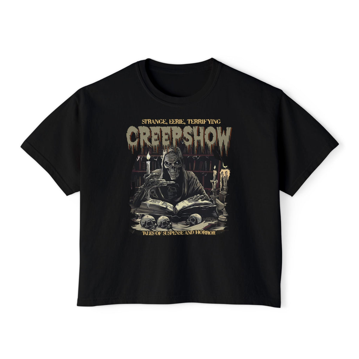 Creepshow Vintage Crop Top - Goth Cloth Co.T-Shirt27015672850637378199