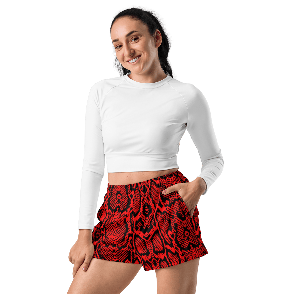 Crimson Coil Unisex Unlined Swim Trunks - Goth Cloth Co.8402342_9804